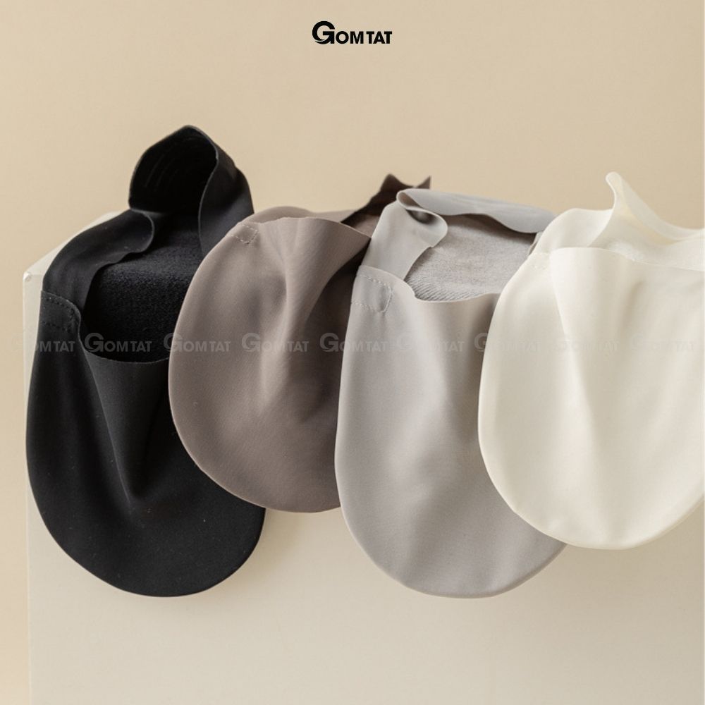 Combo 10 đôi tất vớ lười nam GOMTAT chất liệu cotton, đệm cao su chống tuột gót, khử mùi cực tốt - TATLUA-UYE-7010-CB10