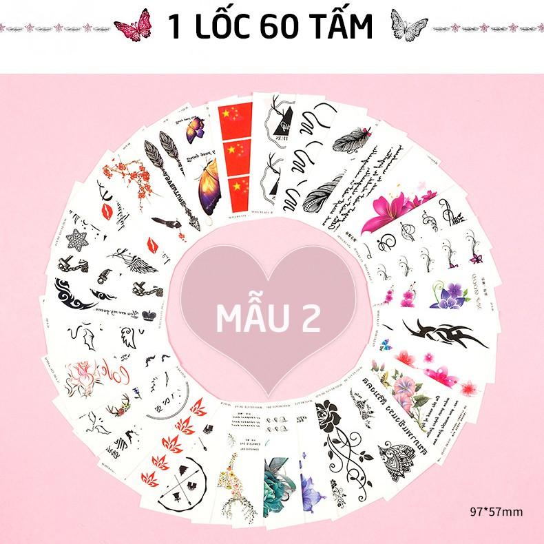 Hình Xăm Dán X1 lốc 60 tấm