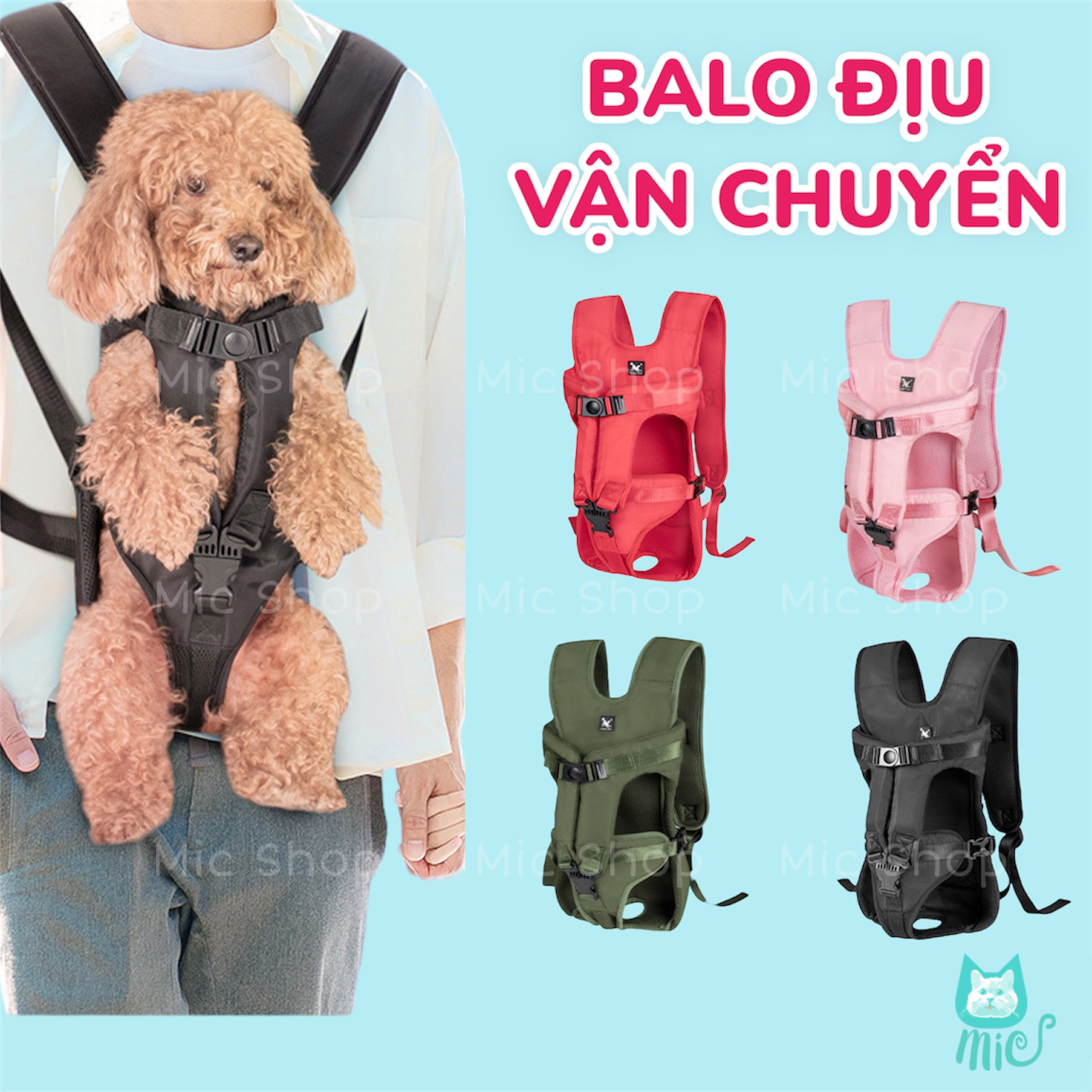 Địu balo túi vận chuyển thú cưng cao cấp