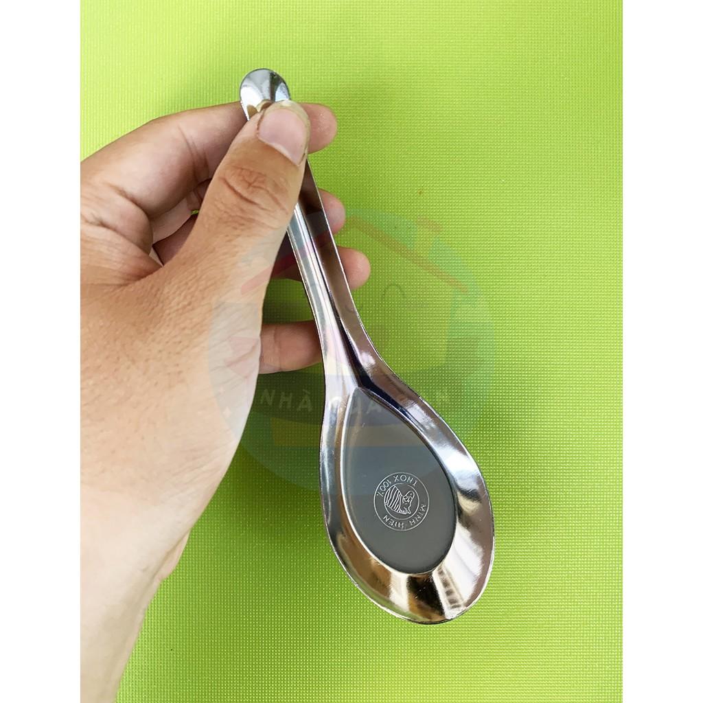 Muỗng các loại Inox chất lượng (Muỗng bầu, muỗng soup và muỗng cà phê) chất liệu 100% Inox bóng loáng kích thước 16x4cm