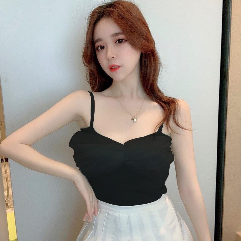 Áo hai dây cổ chữ V thời trang cho nữ