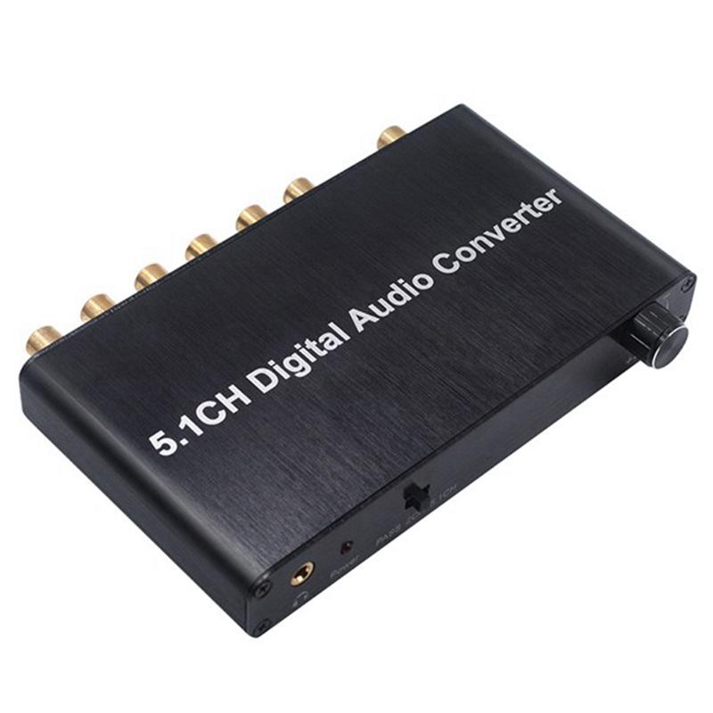 Bộ Chuyển Đổi Âm Thanh Kỹ Thuật Số 5.1Ch DTS/AC3 Cho Giải Mã DOLBY Đầu Vào SPDIF Sang Bộ Giải Mã 5.1 Đồng Trục SPDIF Sang RCA