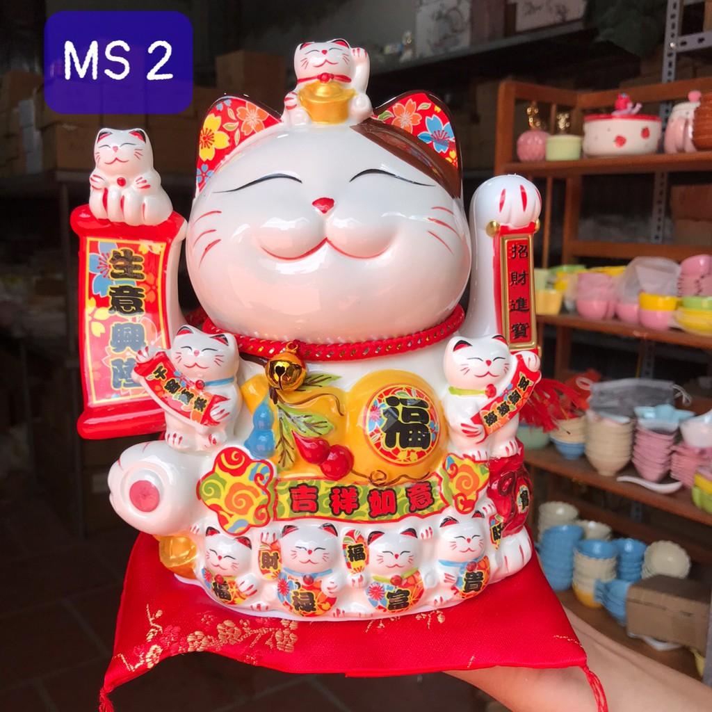 Mèo Thần Tài, Mèo May Mắn, Hút Tài Tộc đem lại may mắn tiền tài (Maneki Neko)