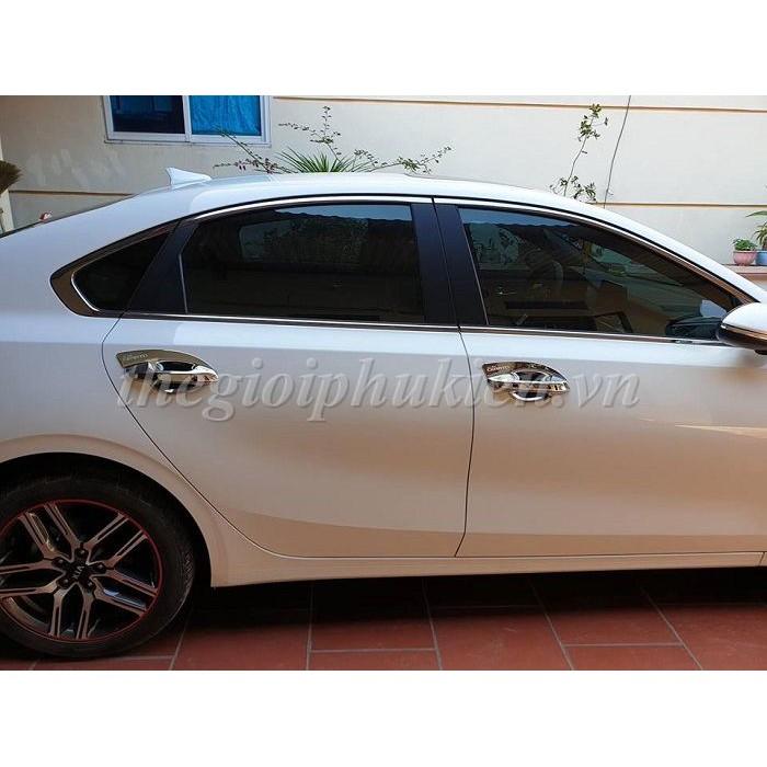 Bộ ốp tay nắm, hõm cửa xe KIA Cerato 2019-2021 mạ Crom