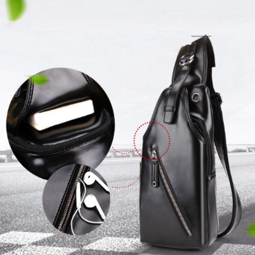 Bộ Đôi Túi Da Đeo Chéo Và Ví Nam Dáng Dài 968431-1