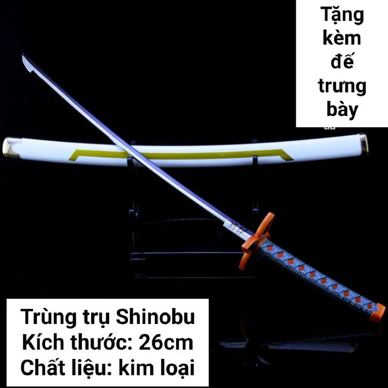 (26cm) Mô hình trưng bày Kiếm Kimetsu No Yaiba Bằng Hợp Kim Không Gỉ - Trùng trụ Shinobu