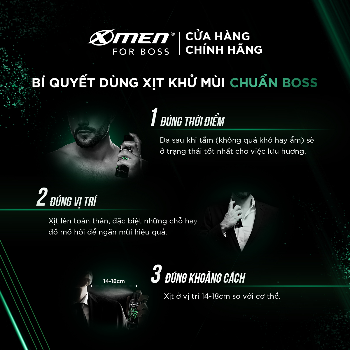 Combo 2 Xịt Khử Mùi X-Men For Boss Motion - Mùi Hương Năng Động Phóng Khoáng 150ml