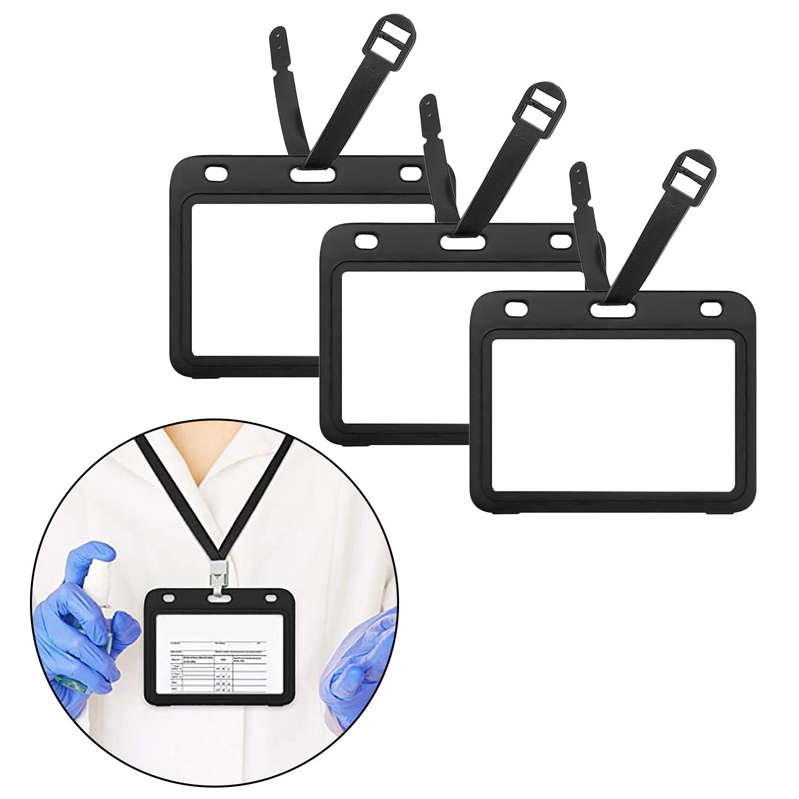 3 Piece Vaccination Card Protector 4 X 3 Inches Immunization Cards Horizontal Clear Holder Waterproof Portable