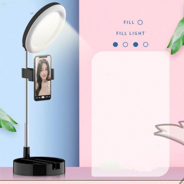 ĐÈN LED LIVESTREAM ĐA NĂNG 3IN1 G3 TÍCH HỢP GƯƠNG TRANG ĐIỂM KÈM GIÁ ĐỠ ĐIỆN THOẠI ĐỂ BÀN CÓ ĐÈN TRỢ SÁNG,ĐÈN HỌC ONLIME