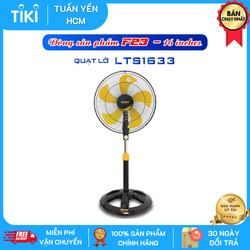 Quạt lỡ Senko LTS1632 Đen Cam - Hàng chính hãng