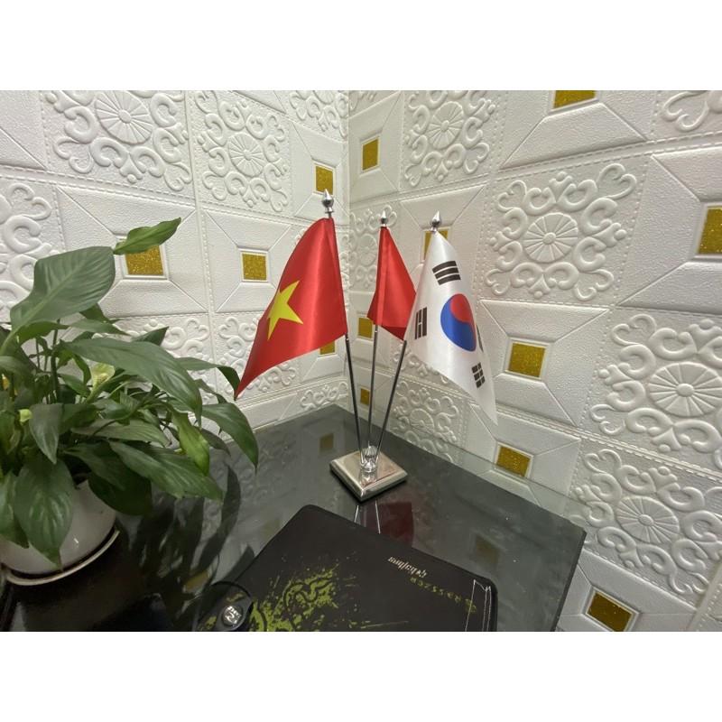 Cờ để bàn cắm 3 nước tuỳ chọn
