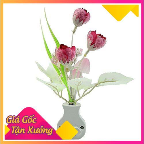 Đèn Ngủ Cảm Ứng Ánh Sáng Hình Hoa Nấm Và Hoa Tulip  TP'S