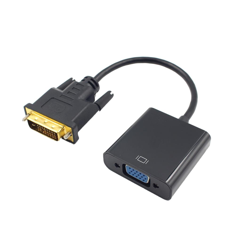 -D 24+1 Pin Male To VGA Female 15Pin Video Monitor Adapter Converter Cord