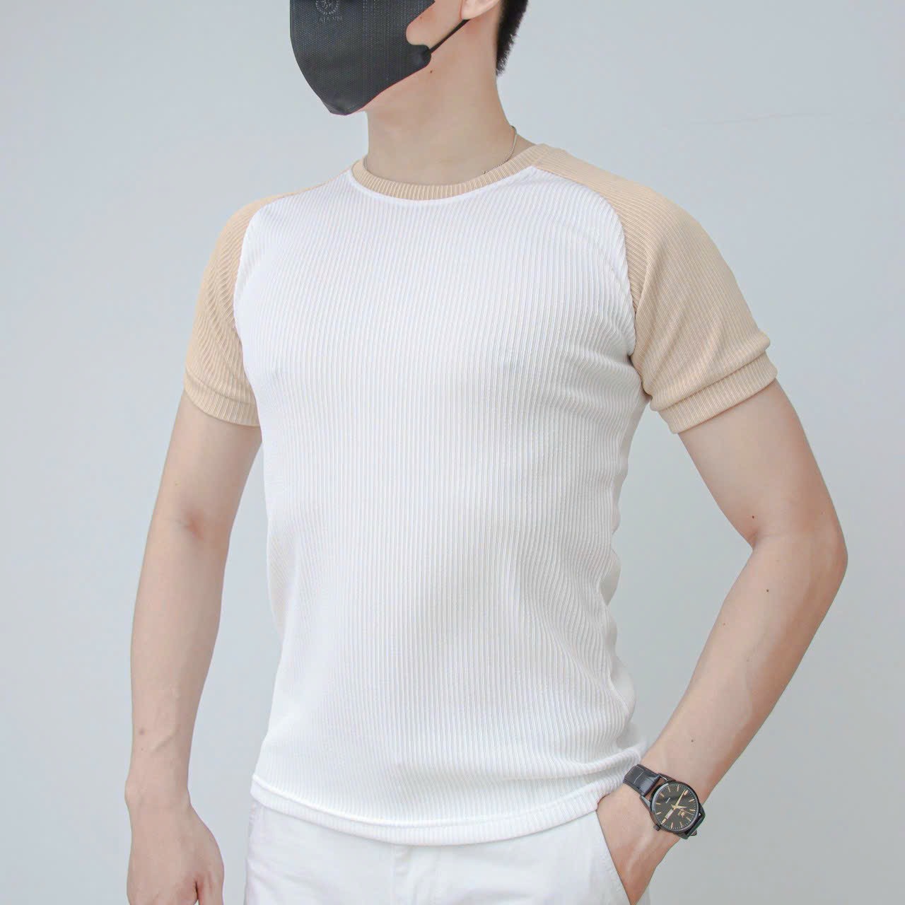 Áo Thun nam Cotton gân QC cao cấp