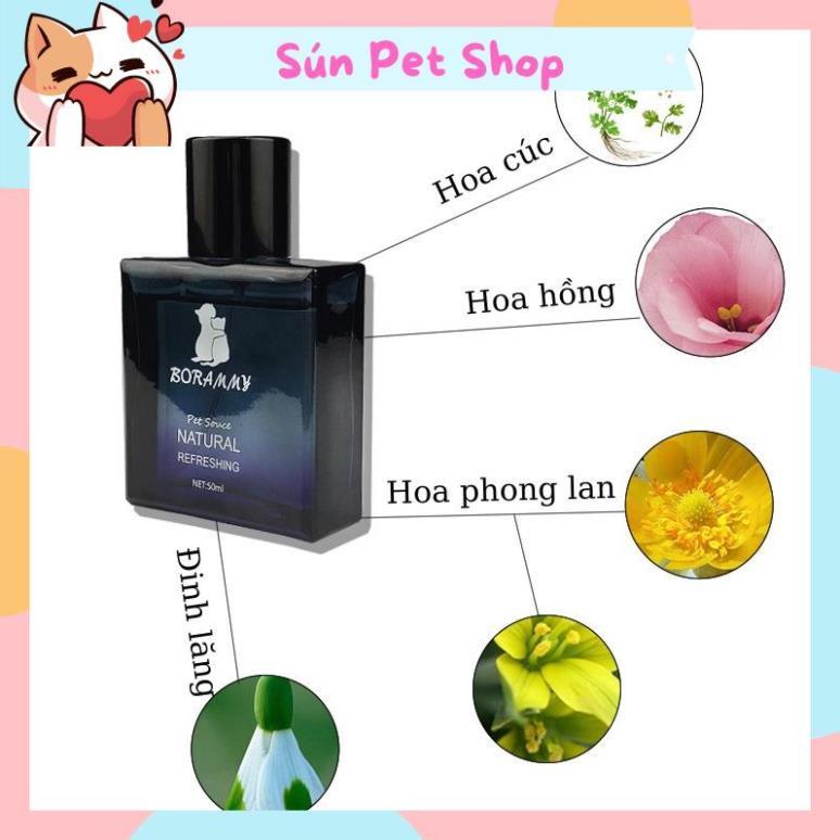 Nước hoa cao cấp cho chó mèo Borammy 50ml