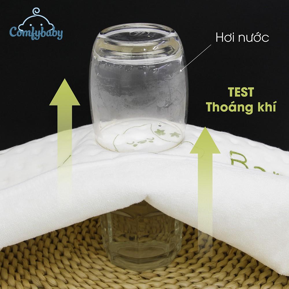NEW - Tấm lót chống thấm thay tã cho bé 4 lớp sợi tre Bamboo cao cấp Comfybaby tự nhiên, kháng khuẩn, thoáng khí PAD