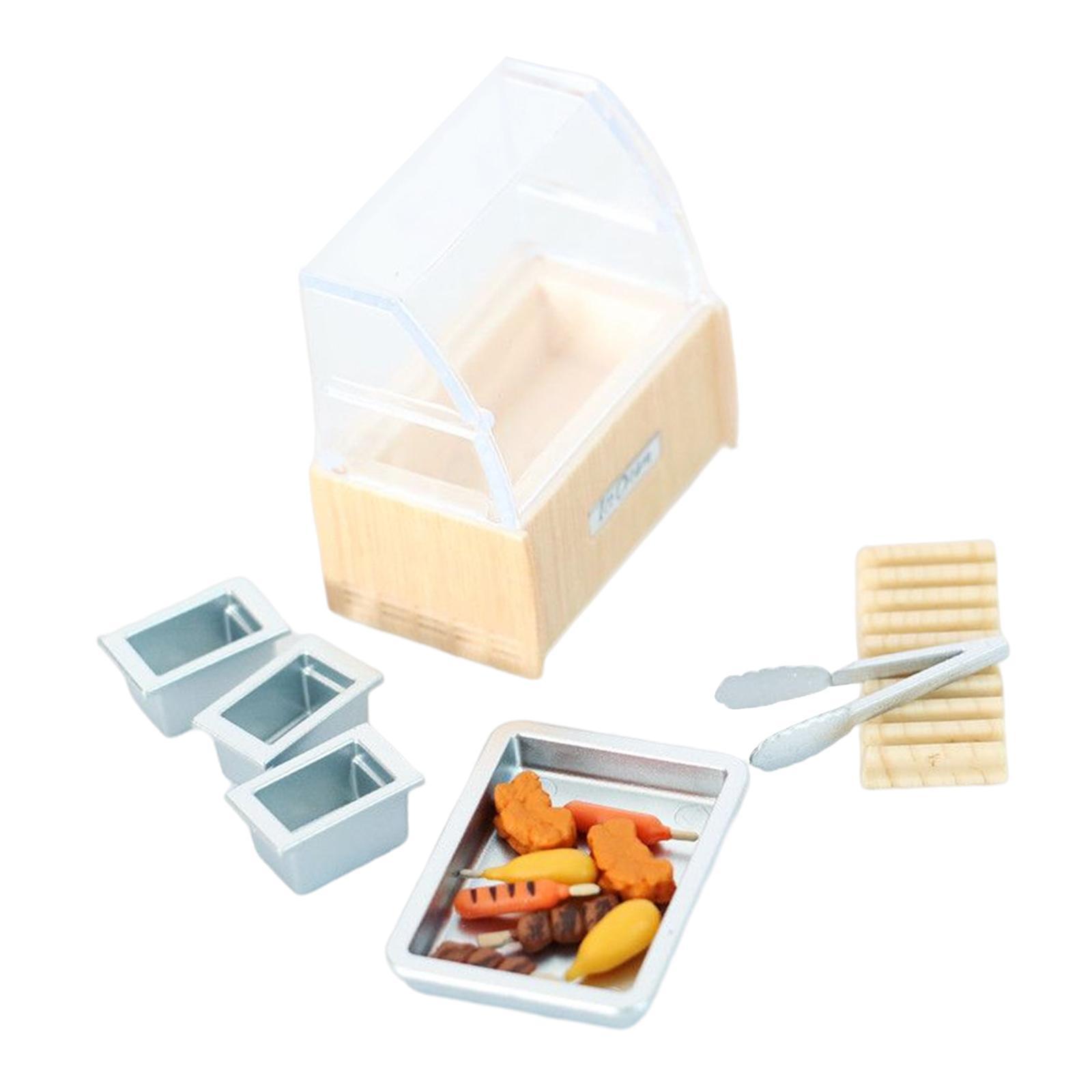 Dollhouse Food Cabinet Dollhouse Accessories Scenery Supplies Life Scenes for Children