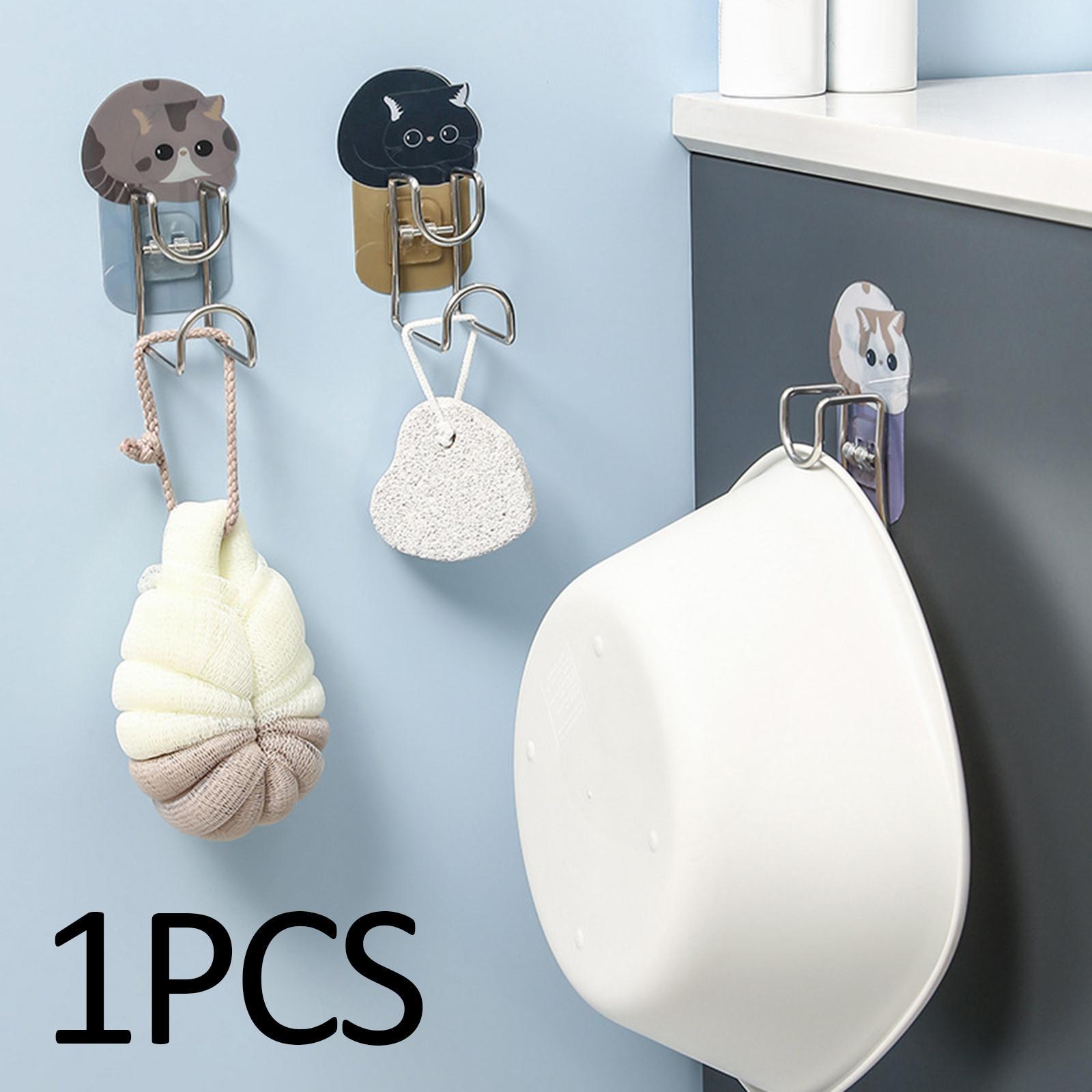Bath Towel Hook, Robe Hook Holder, Multipurpose for Toilet Living Room Ceiling Kitchen Home Office