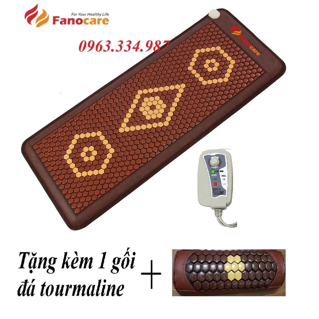 Thảm/Nệm đá nhiệt nóng Fanocare KT 60x150x3.5cm T2000 (Tặng kèm 1 gối đá tourmaline)