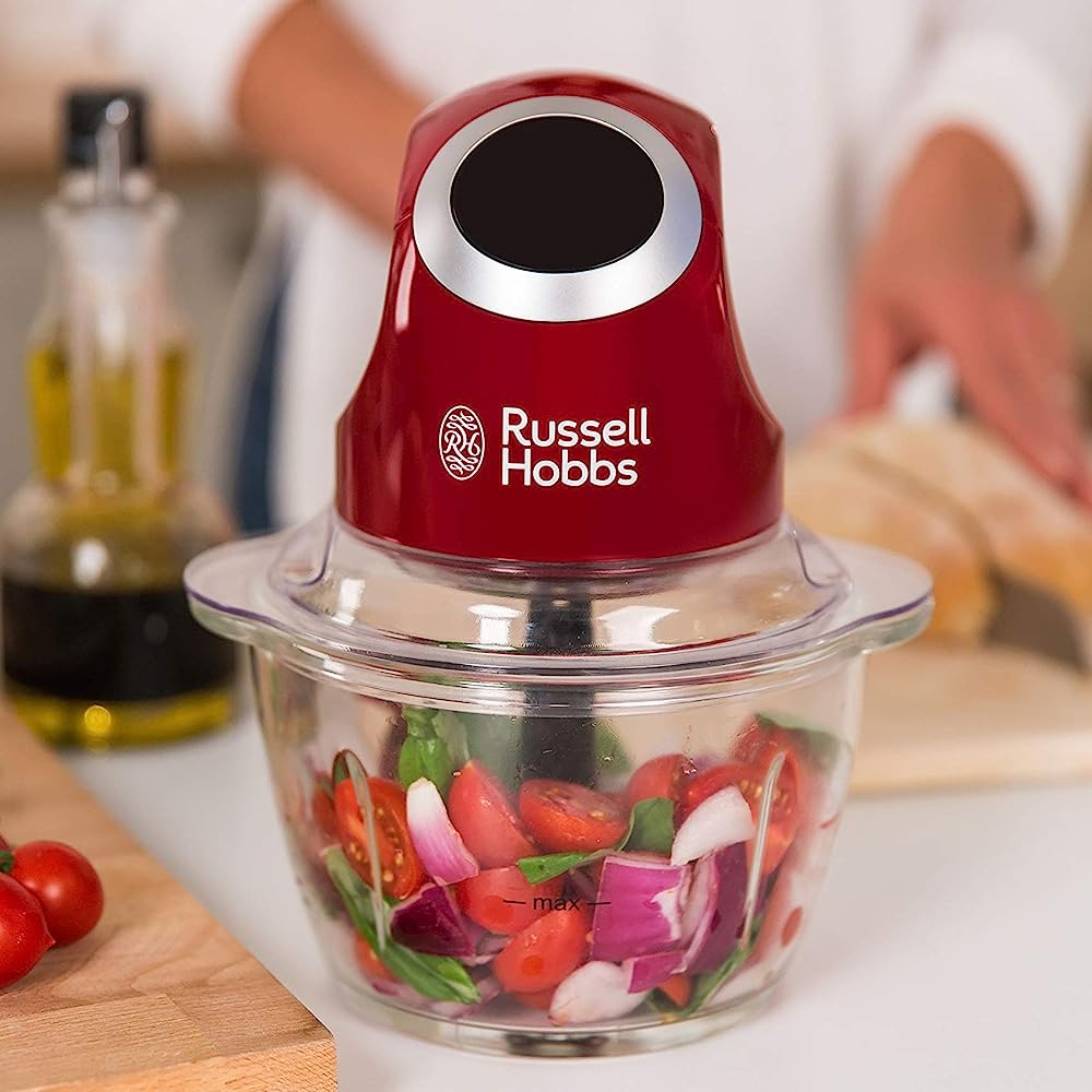 Máy Xay Mini cầm tay Russell Hobbs 24660-56 công suất 200W dung tích 1L, thiết kế nhỏ gọn, tiện dụng - Hàng chính hãng nhập khẩu