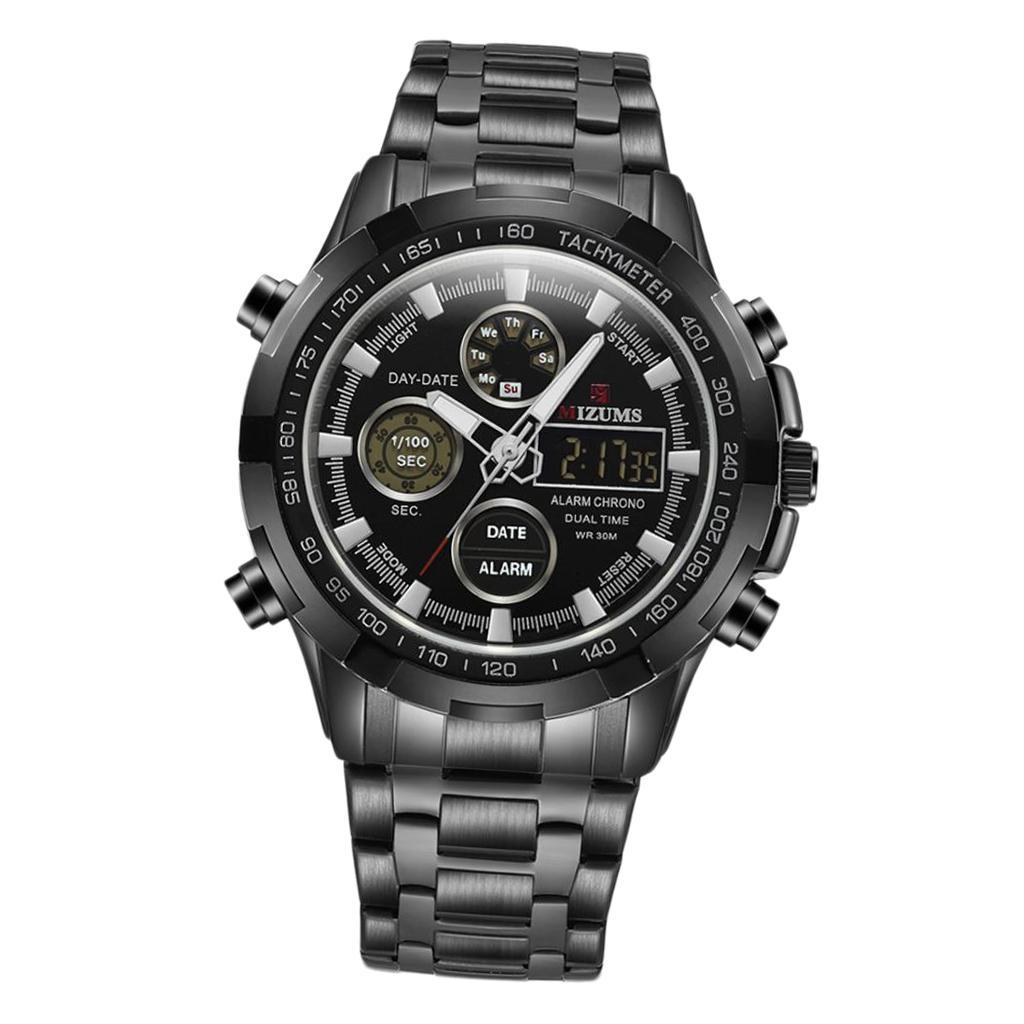 Waterproof Luminous Steel Belt Sports Watch for Men