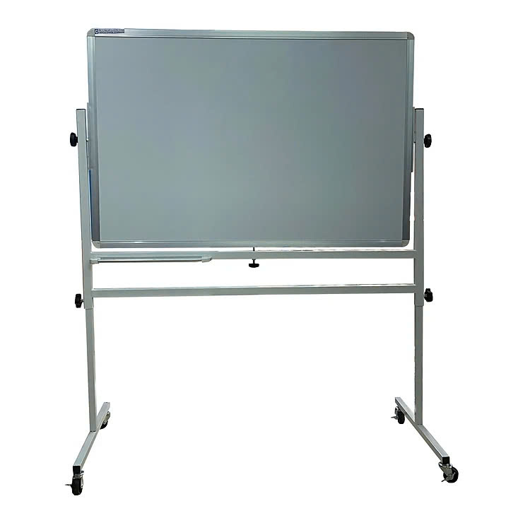 Bảng Di Động 02 Mặt Bút Lông Cao Cấp GreenlamTrắng trơn - Kích thước 80x120cm