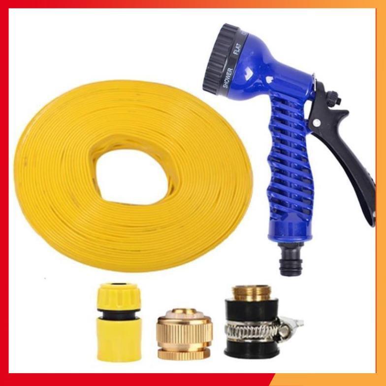 Bộ dây và vòi xịt tăng áp lực nước,rửa xe, tưới cây 7-10m 206843