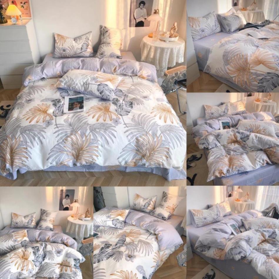 Bộ chăn ga gối Cotton Living 100% đủ size giường nệm 1m2 đến 2m*2m2