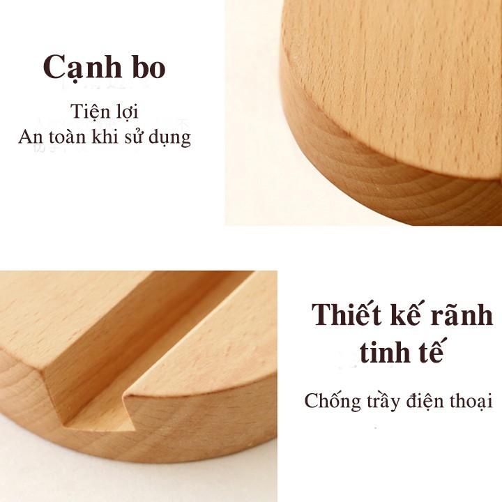 Giá Đỡ Điện Thoại mini Titi Wood TMS01 bằng gỗ sồi phủ Veneer cao cấp, thiết kế tinh xảo