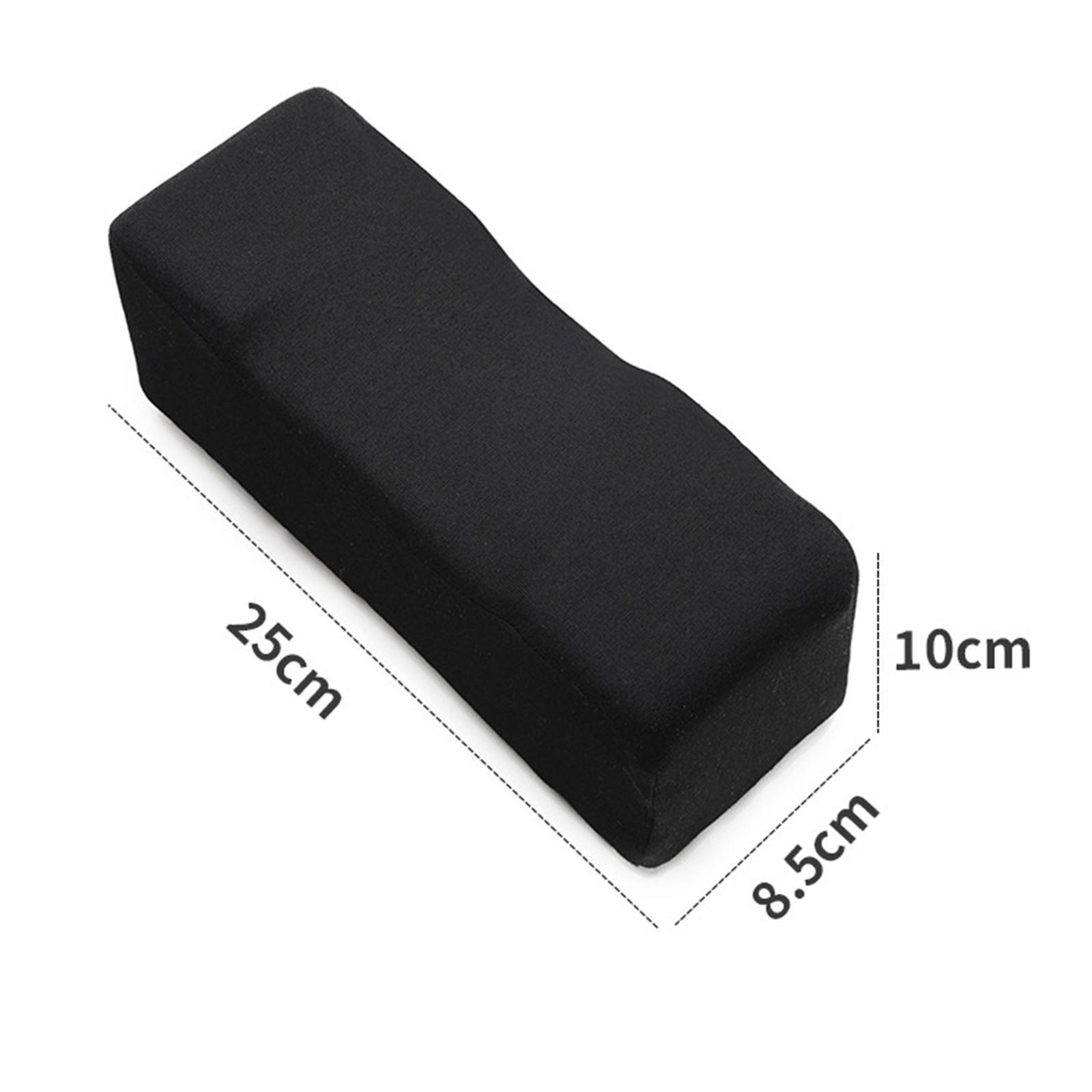 Black Comfort Arm Rest Pillow Memory Foam Chair Armrest Pad Elbow Pillow