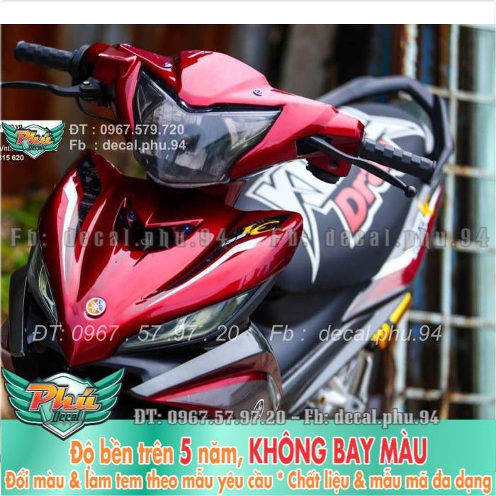 Tem rời Exciter 135 Lc đỏ đen  -1