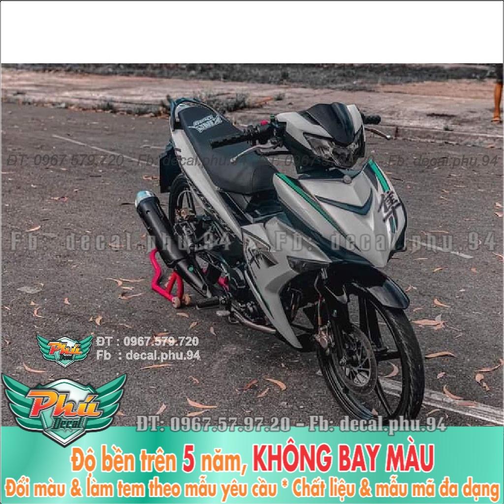 Tem Rời Exciter 150 Hayabusa xám đen