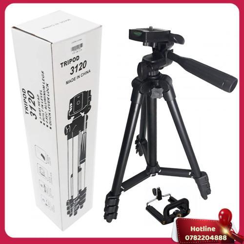 Giá Đỡ Chụp Hình Tripod 3120 Dành Cho Điện Thoại, Máy Ảnh Tặng Kẹp Điện Thoại - Miễn Phí Vận Chuyển