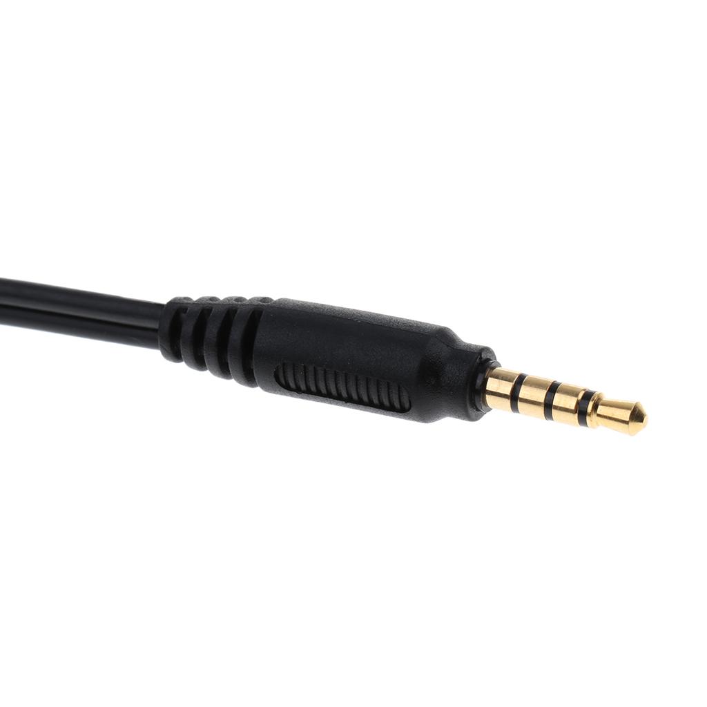 3.5mm Headphone Microphone Cable Converter Adapter 1 Male To 2 Female