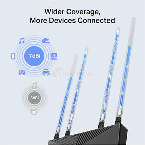 Thiết bị định tuyến mạng không dây TP-Link Router Wifi 6 High Power Gigabit A3000 Router Archer AX53HP - Hàng chính hãng