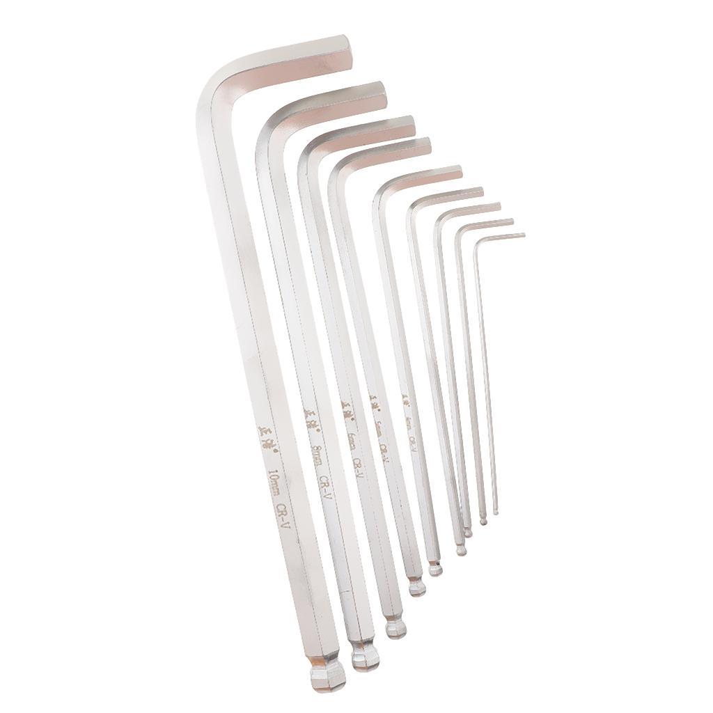 9 Pieces Case Set L-shaped Allen Wrenches