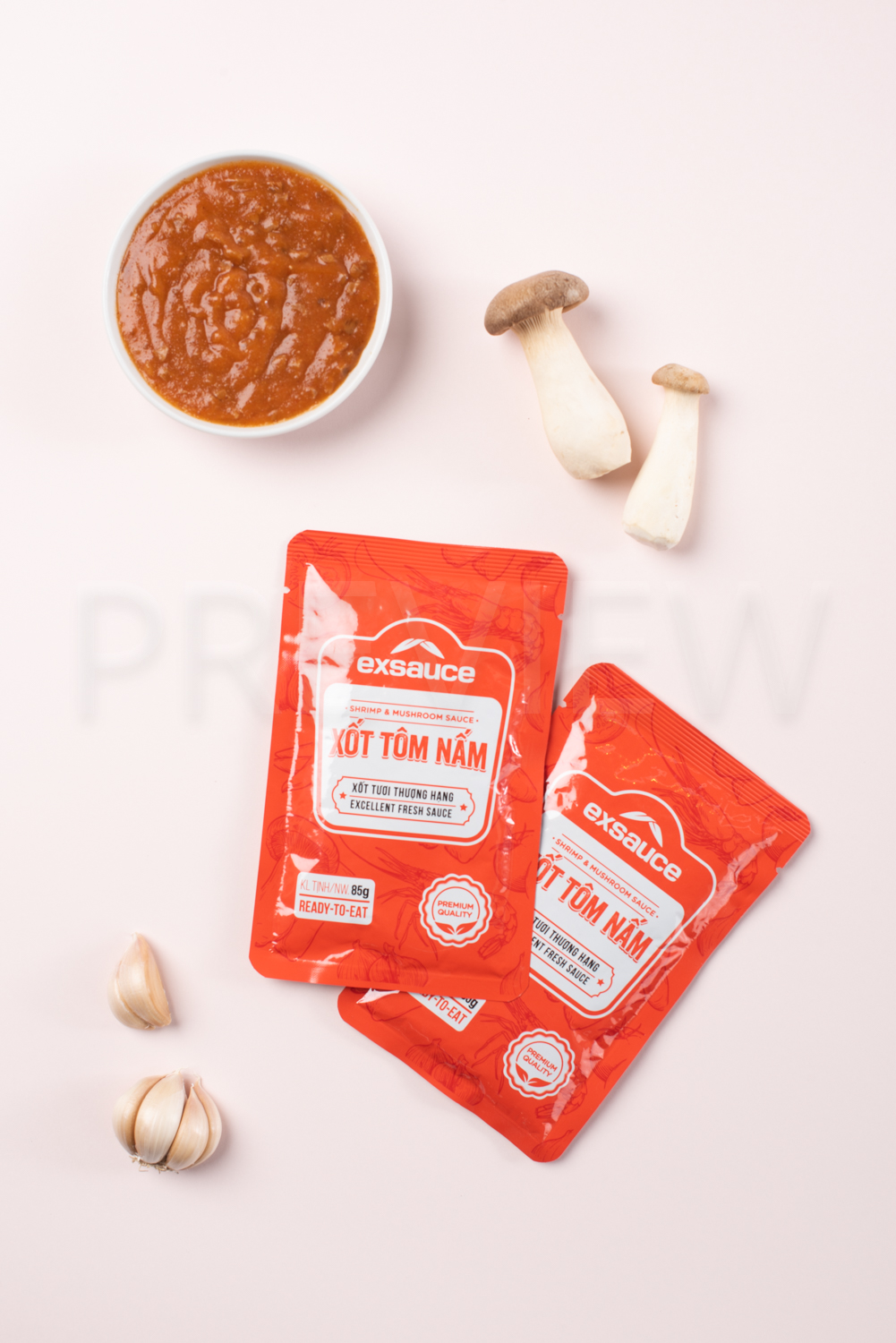 Xốt tôm nấm Exsauce - Xốt tươi thượng hạng, sử dụng trực tiếp, kết hợp đa dạng món ăn
