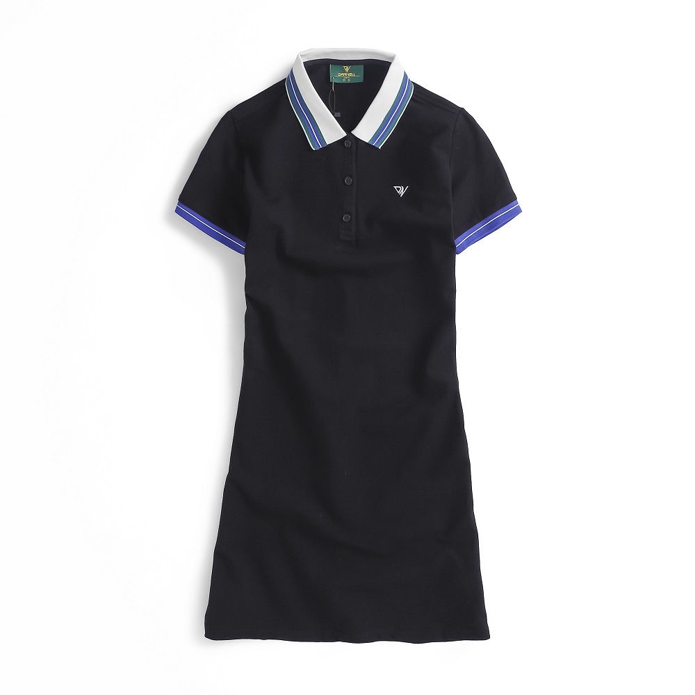 Đầm polo có cổ nữ chất cotton cao cấp mềm mịn co giãn thông thoáng bền đẹp chính hãng Darnell DN611