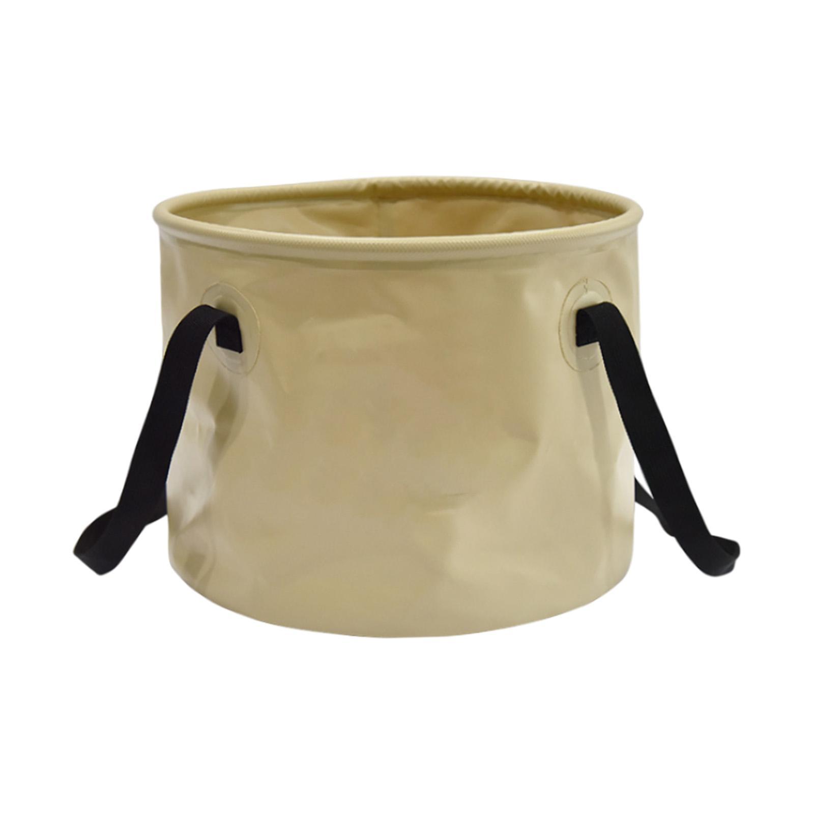 Collapsible Bucket with Handle Wash Basin for Camping Backpacking Travelling