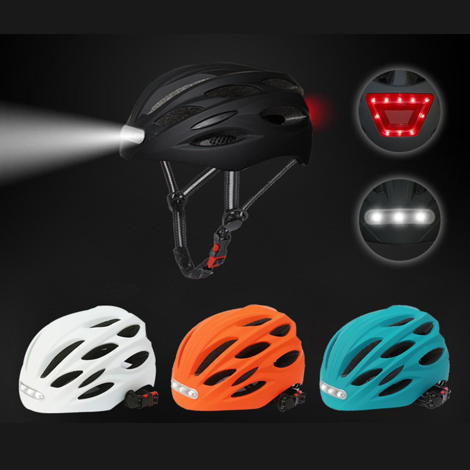 Adult Bike Helmets Sports Helmets with LED Rear Light Riding  Helmets