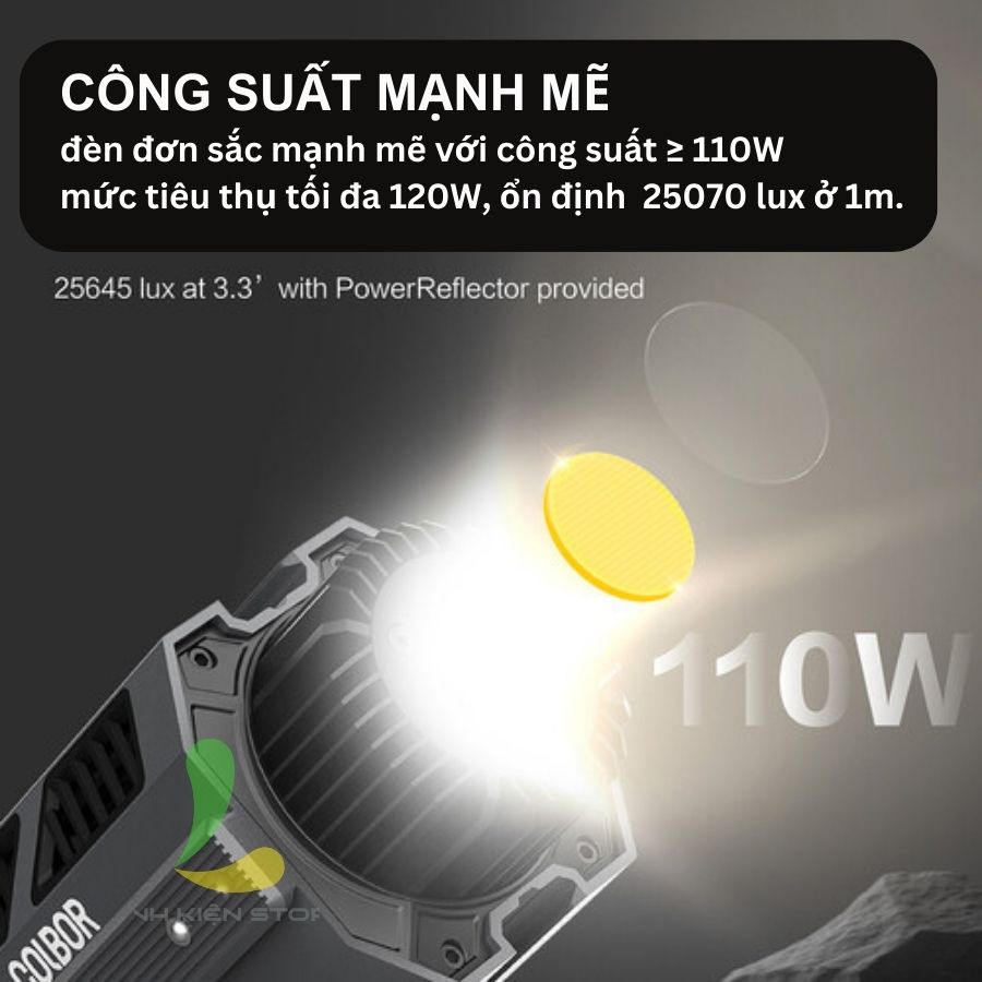 Đèn Led Daylight COLBOR CL100XM - Đèn Studio chuyên nghiệp công Suất 110W, hệ thống làm mát Hummingbird thông minh