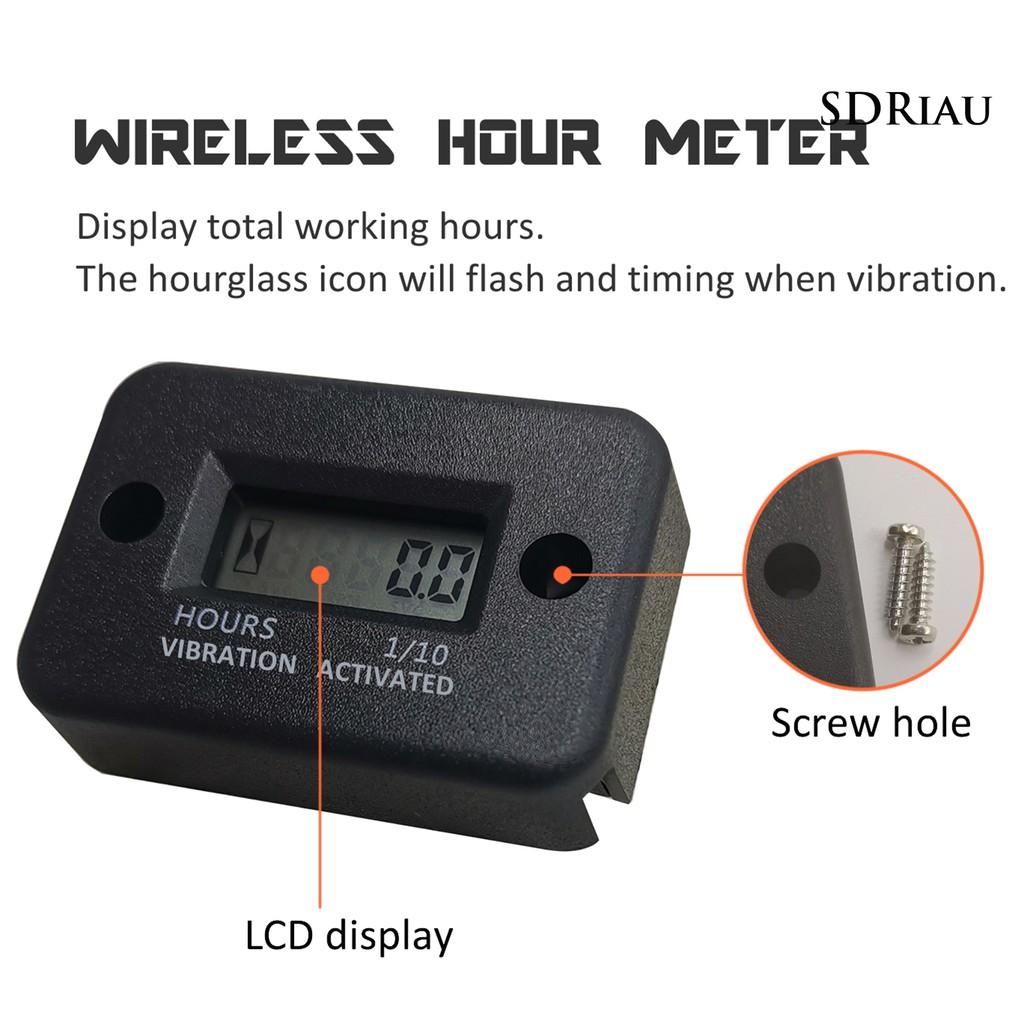 Đồng Hồ Đo Tốc Độ Xe Mô Tô Màn Hình Lcd Kèm Phụ Kiện