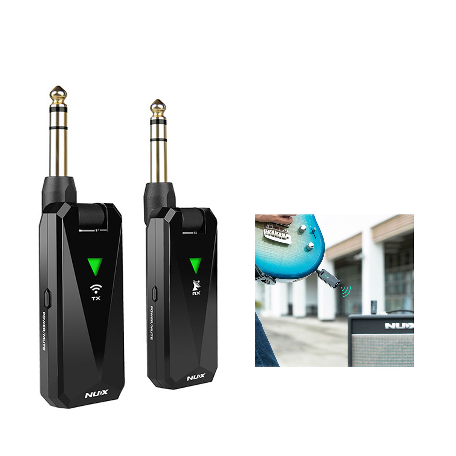 Bộ Thu Phát Tín Hiệu Không Dây Nux B-5RC 2.4GHz Wireless System - Dùng Cho Đàn Guitar và Nhạc Cụ B5RC Pin sạc B5 RC Hàng Chính Hãng - Kèm Móng Gẩy DreamMaker