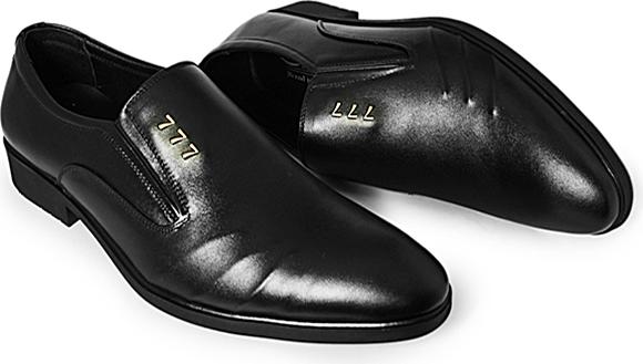 Giày Công Sở Nam Da Bò HS07 - Đen