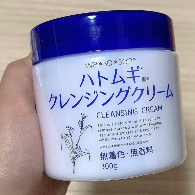 Kem Tẩy Trang Sạch Sâu Chiết Xuất Hạt Ý Dĩ Wasosen Cleansing Cream 300g