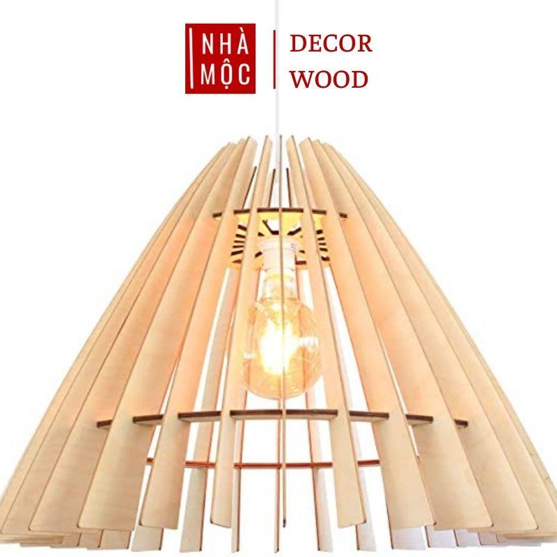 Đèn gỗ thả trần trang trí mẫu TT27