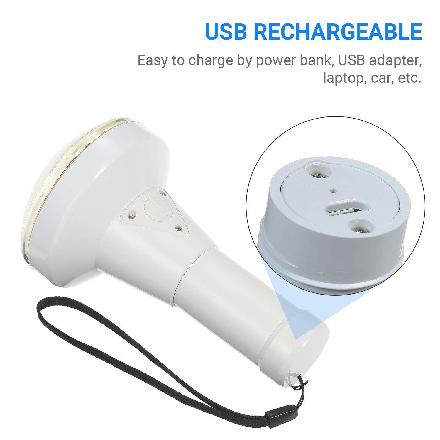 Đèn pin cầm tay cầm tay Mini USB có thể sạc lại