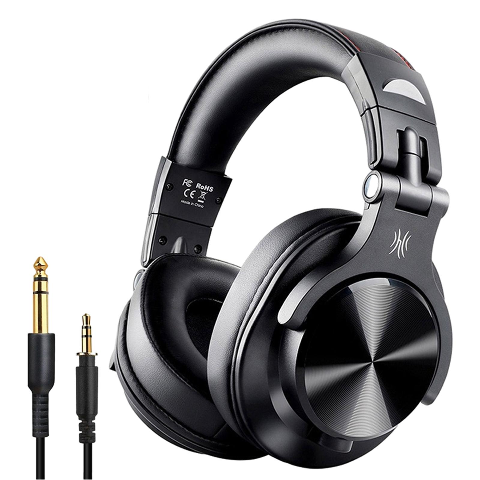 A70 Over-Ear DJ Bluetooth Headphone Headsets for Studio Monitoring Black