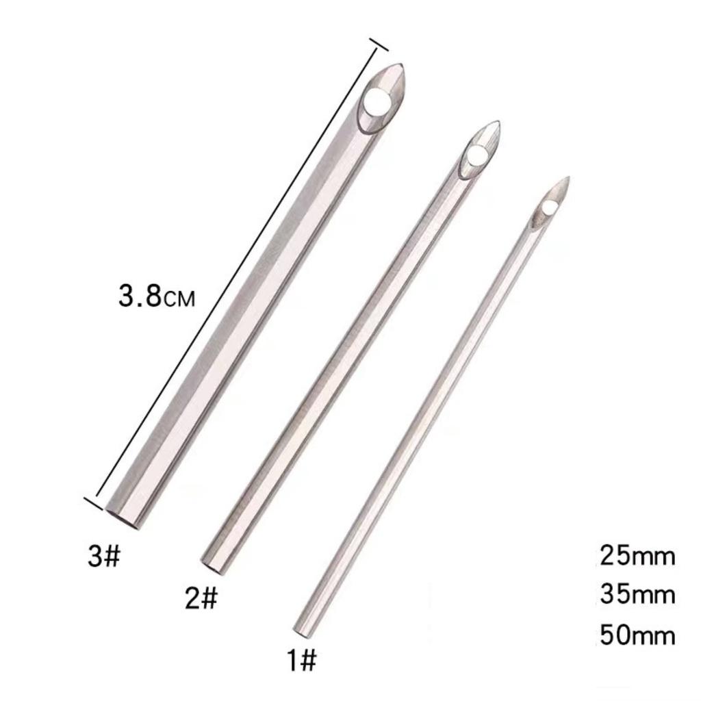 Kim Thêu Nổi Len Xù Kim Loại Có 3 Kích Cỡ Có Thể  Tùy Chình Thay Đổi Tiện Dụng- Punch Needle Tool