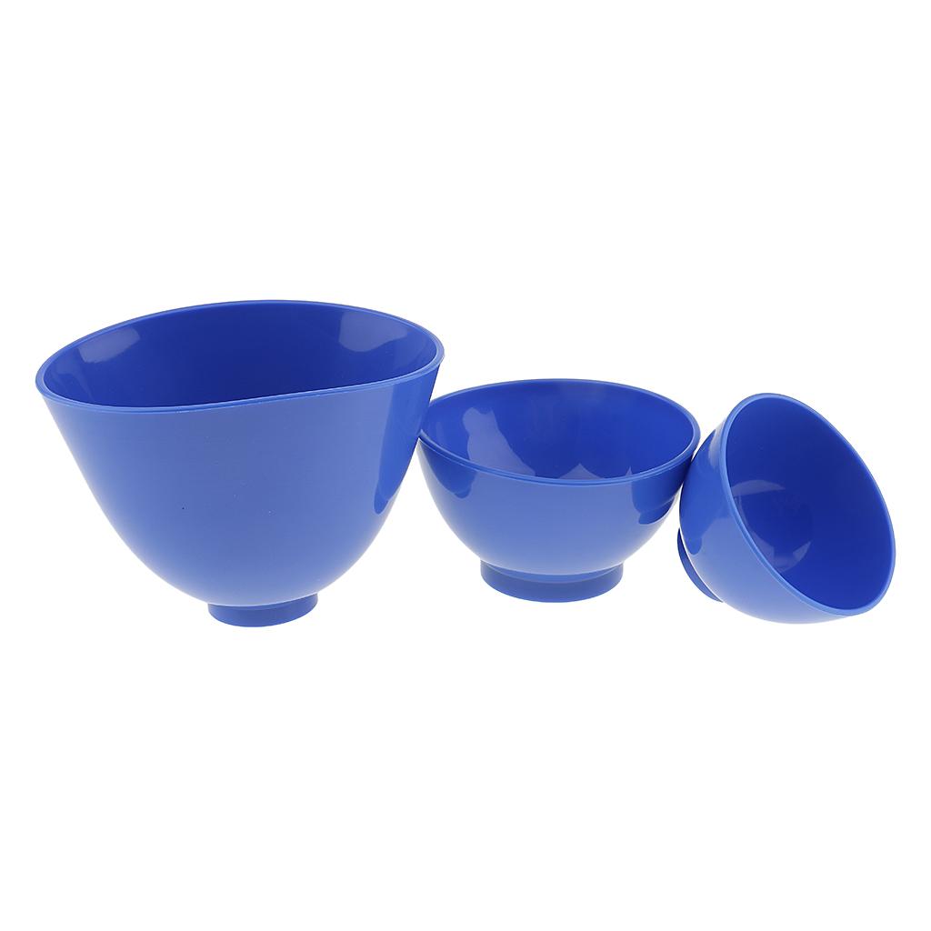 New Flexible  Lab Silicone Mixing Bowl Cup 3pcs/set